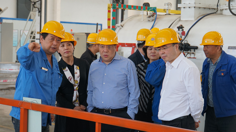 集團領導到標準熱處理、電器開關調(diào)研